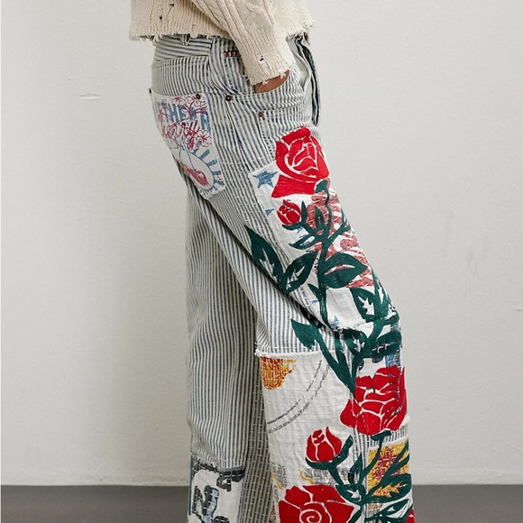 NWOT Women's Free People We The Free Lost and Found Boyfriend Jeans Size 30 - Picture 2 of 11